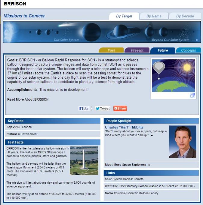 Click to access NASA BRRISON page.